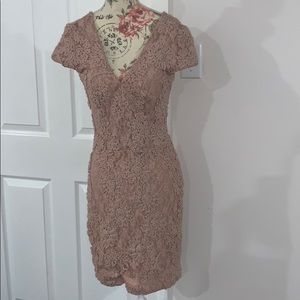 Beautiful blush cocktail dress